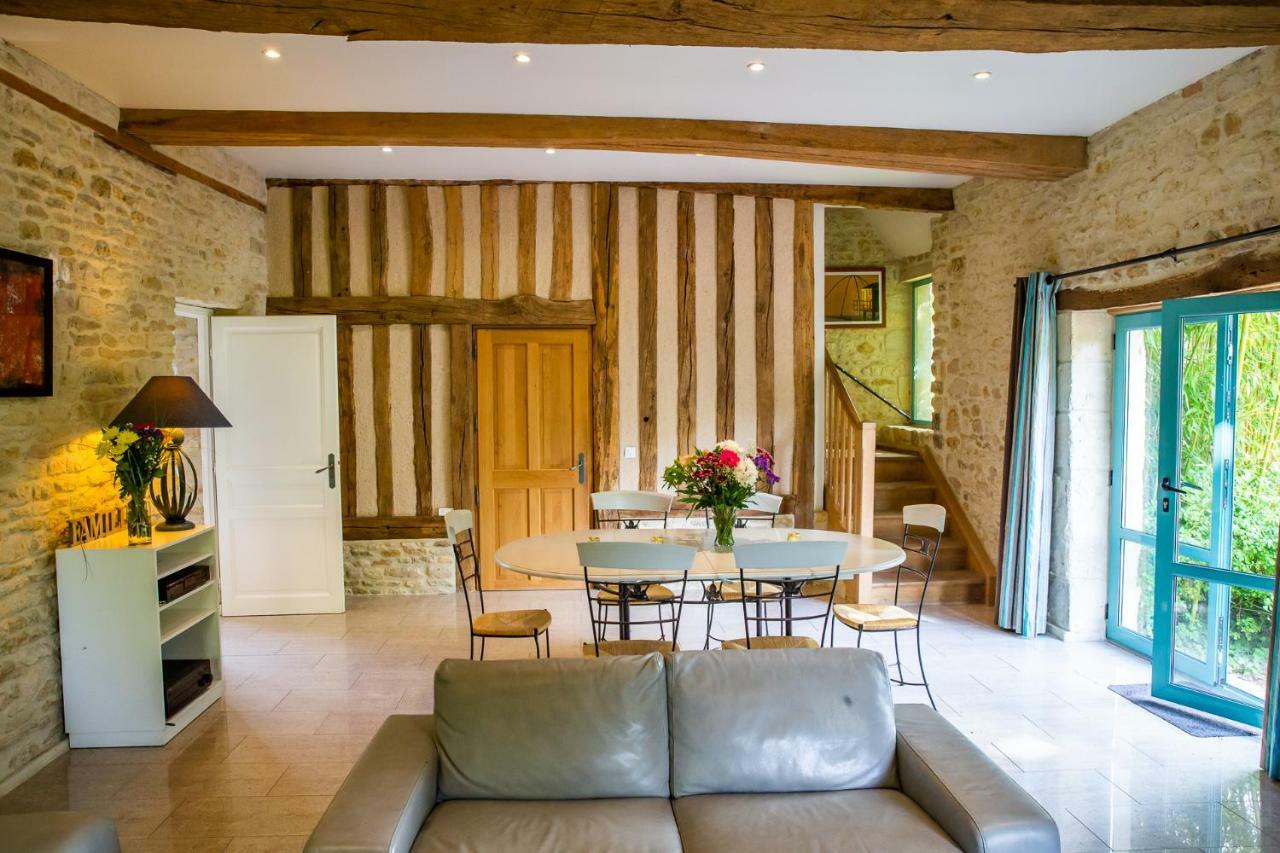 La Ferme De L'Oudon & Spa Berville  Bagian luar foto